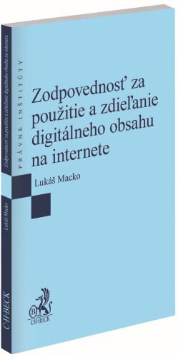 Obálka knihy Zodpovednosť za použitie a zdieľanie digitálneho obsahu na internete