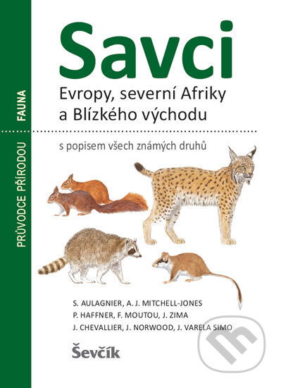 Obálka knihy Savci Evropy, Severní Afriky a Blízkého východu