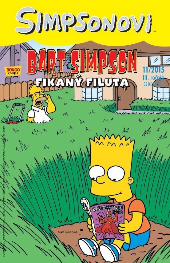 Obálka knihy Bart Simpson 11/2015: Fikaný filuta