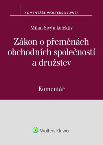 Obálka knihy Zákon o přeměnách obchodních společností a družstev