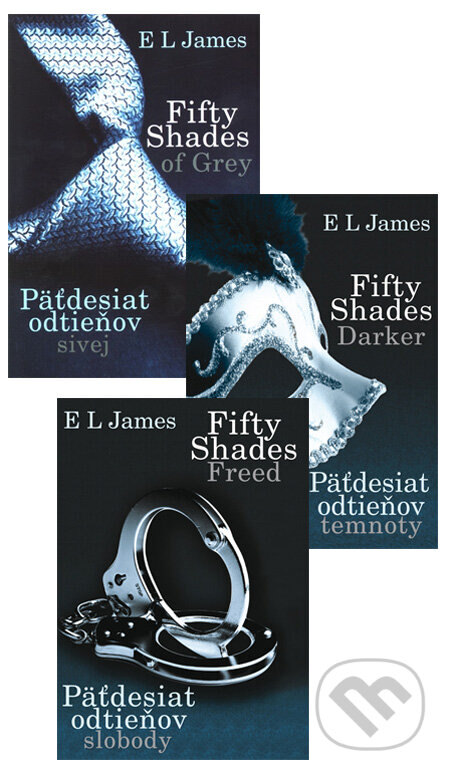 Obálka knihy Fifty Shades v slovenskom jazyku (komplet)