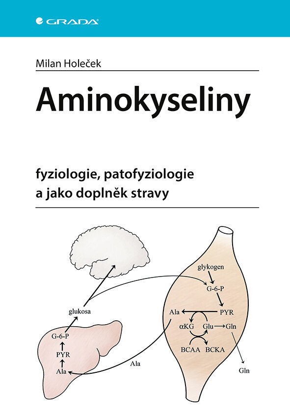 Obálka knihy Aminokyseliny - fyziologie, patofyziologie a jako doplněk stravy