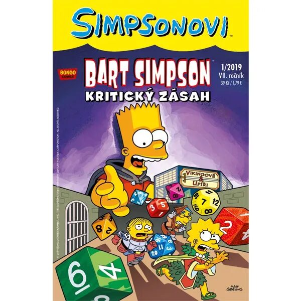 Obálka knihy Simpsonovi: Bart Simpson 01/2019 - Kritický zásah