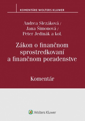 Obálka knihy Zákon o finančnom sprostredkovaní a finančnom poradenstve