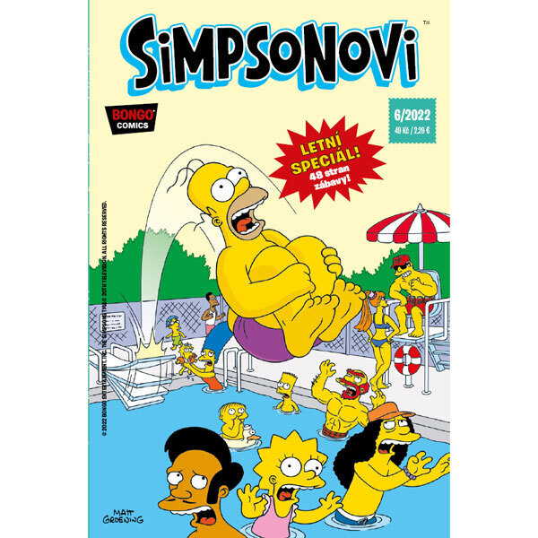 Obálka knihy Simpsonovi 06/2022