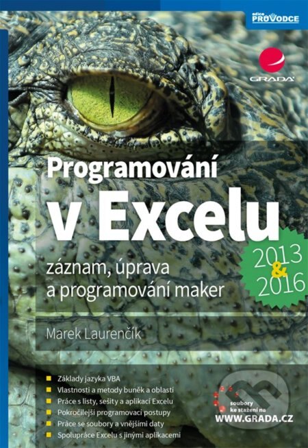 Obálka knihy Programování v Excelu 2013 a 2016