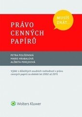 Obálka knihy Musíš znát... Právo cenných papírů