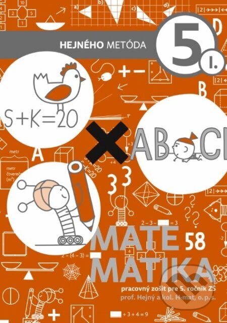 Obálka knihy Matematika 5. ročník - pracovný zošit 1. diel (tehlová)