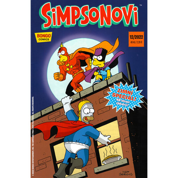Obálka knihy Simpsonovi 12/2022