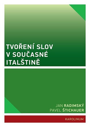Obálka knihy Tvoření slov v současné italštině