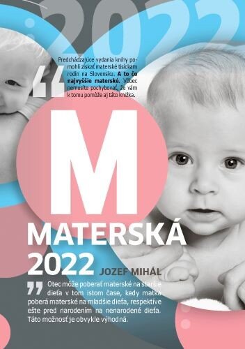 Obálka knihy Materská 2022