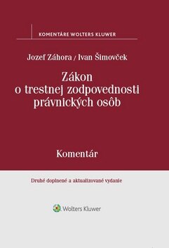 Obálka knihy Zákon o trestnej zodpovednosti právnických osôb