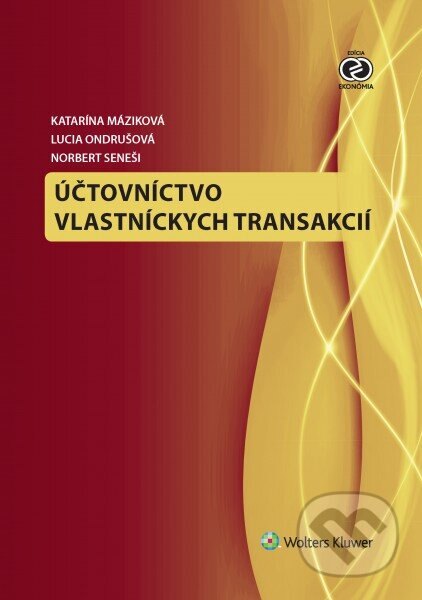Obálka knihy Účtovníctvo vlastníckych transakcií