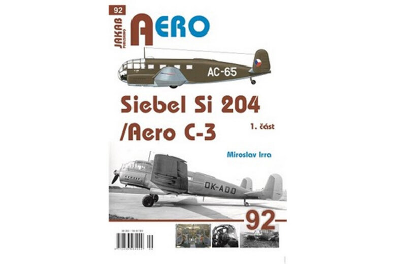 Obálka knihy AERO č.92 - Siebel Si-204/Aero C-3  1.část