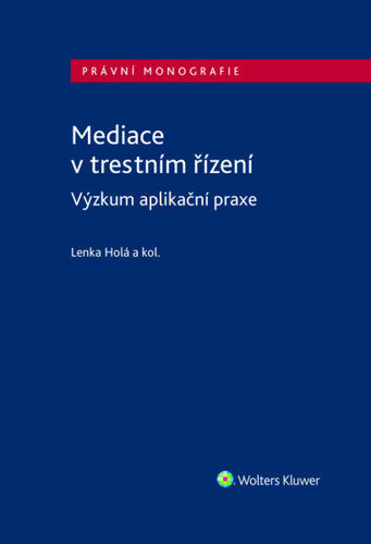 Obálka knihy Mediace v trestním řízení