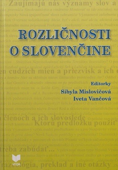 Obálka knihy Rozličnosti o slovenčine