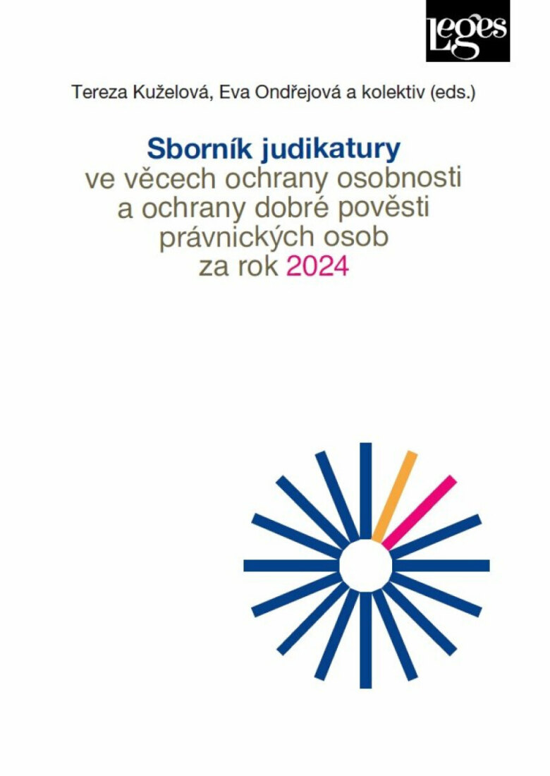 Obálka knihy Sborník judikatury ve věcech ochrany osobnosti a ochrany dobré pověsti právnických osob za rok 2024