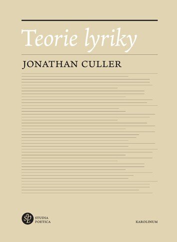 Obálka knihy Teorie lyriky