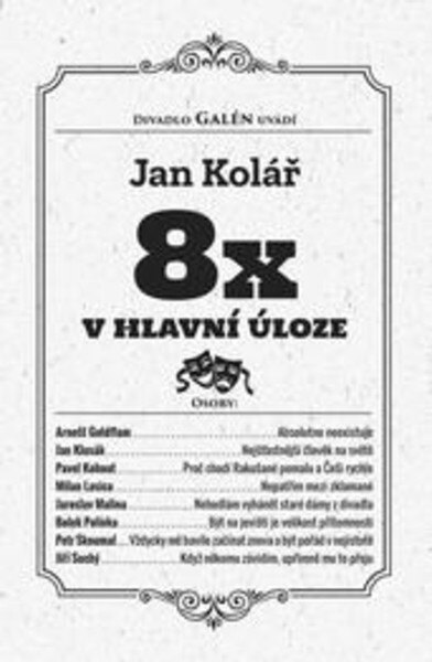 Obálka knihy 8X v hlavní úlohe
