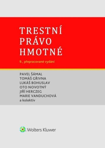 Obálka knihy Trestní právo hmotné