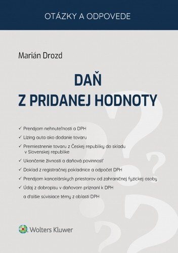 Obálka knihy Daň z pridanej hodnoty