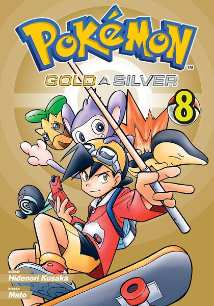 Obálka knihy Pokémon 8 (Gold a Silver)
