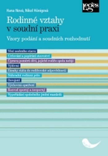Obálka knihy Rodinné vztahy v soudní praxi