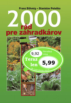 Obálka knihy 2000 rád pre záhradkárov