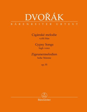 Obálka knihy Dvořák - Cigánské melodie op. 55 pro hlas a klavír BA 10431