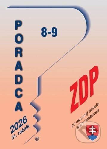 Obálka knihy Poradca č. 8-9 / 2026 - ZDP s komentárom (po novelách)