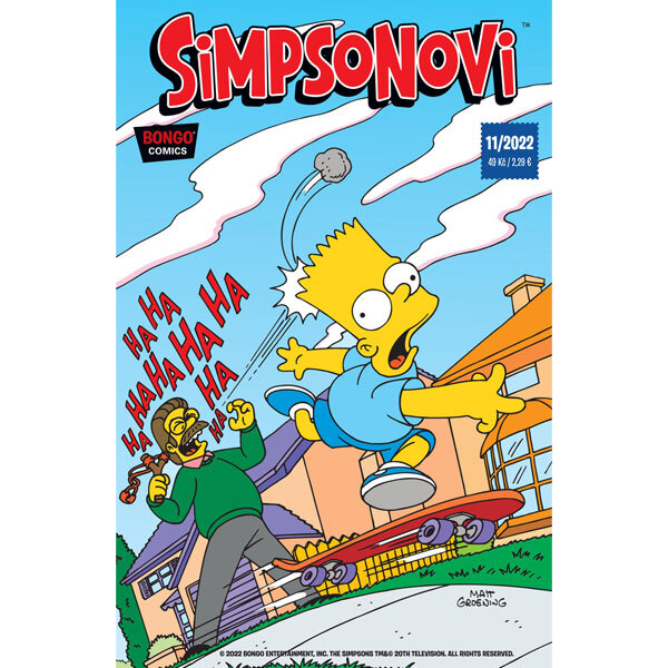 Obálka knihy Simpsonovi 11/2022