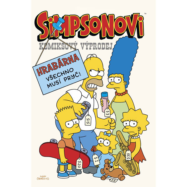 Obálka knihy Simpsonovi: Komiksový výprodej