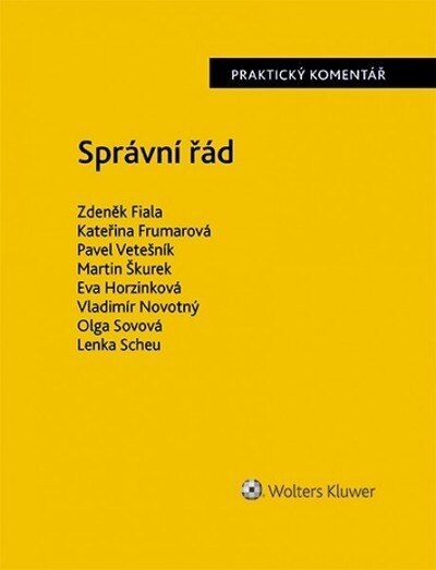 Obálka knihy Správní řád (500/2004 Sb.). Praktický komentář