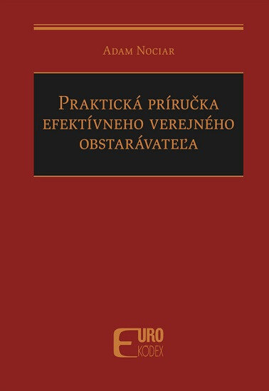 Obálka knihy Praktická príručka efektívneho verejného obstarávateľa
