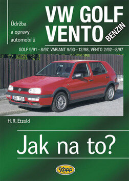 Obálka knihy VW Golf diesel od 9/91 do 8/97, Variant od 9/93 do 12/98, Vento od 29/2 do 8/97