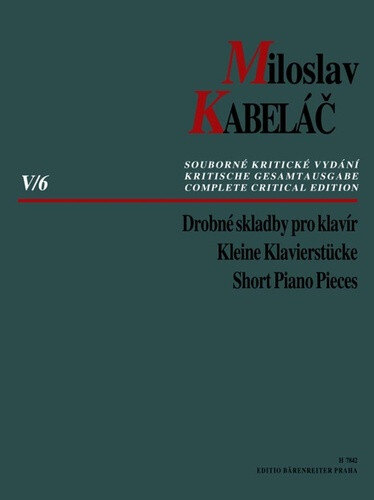 Obálka knihy Drobné skladby pro klavír