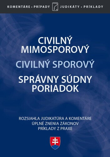 Obálka knihy Civilný mimosporový Civilný sporový Správny súdny poriadok
