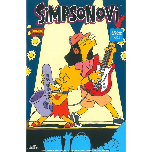 Obálka knihy Simpsonovi 05/2022