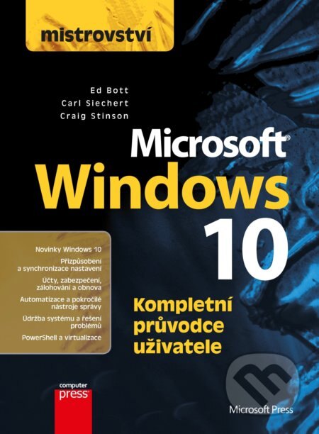 Obálka knihy Mistrovství: Microsoft Windows 10