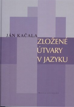 Obálka knihy Zložené útvary v jazyku