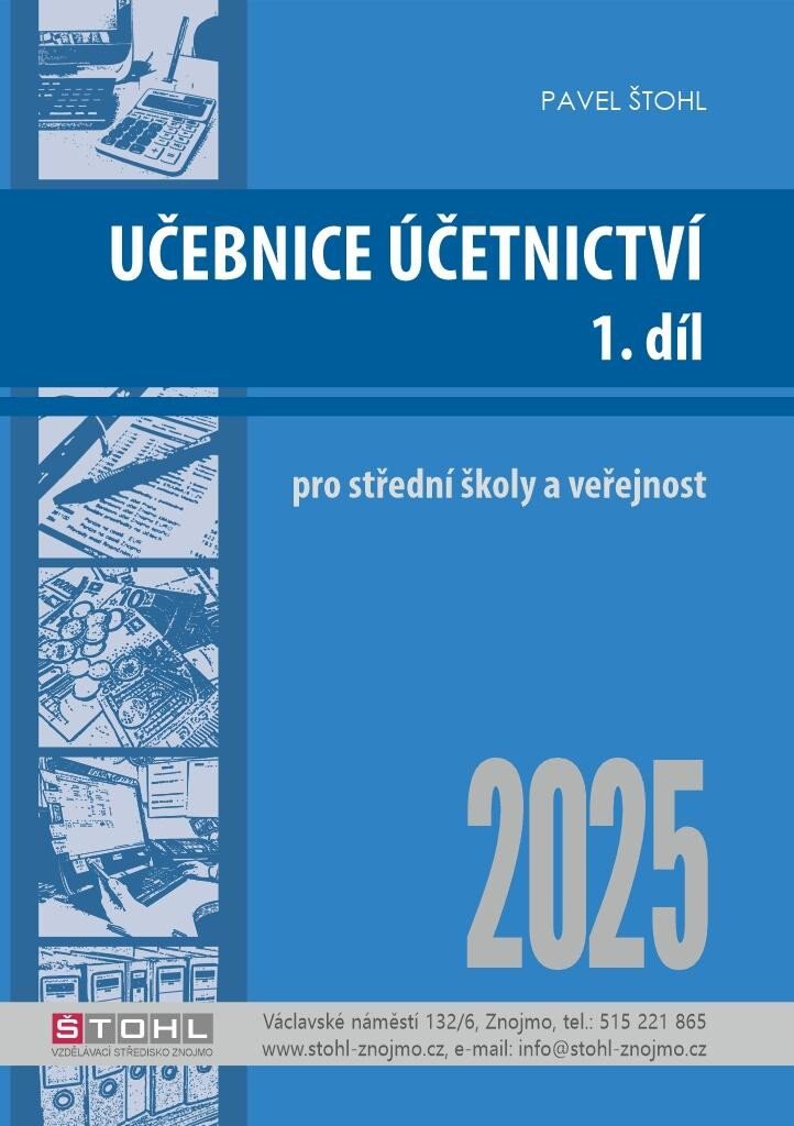 Obálka knihy Učebnice Účetnictví I. díl 2025