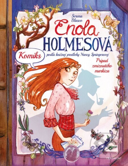 Obálka knihy Enola Holmesová: Prípad zmiznutého markíza (komiks)