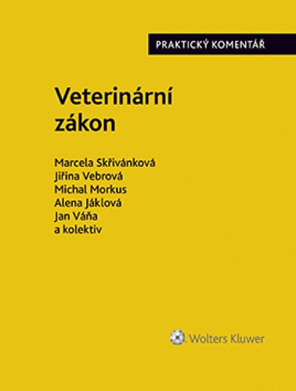 Obálka knihy Veterinární zákon. Praktický komentář (č