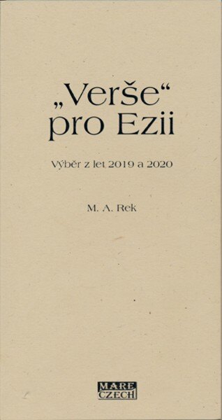Obálka knihy Verše pro Ezii
