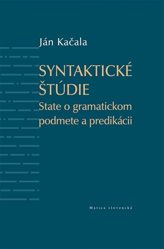 Obálka knihy Syntaktické štúdie