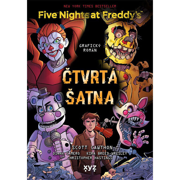Obálka knihy Five Nights at Freddy's 3 - Čtvrtá šatna (grafický román)