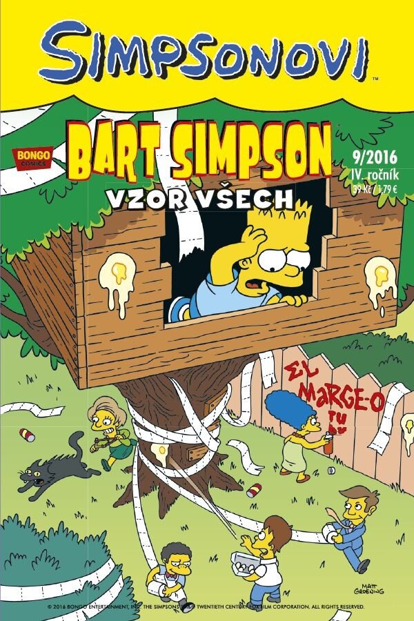 Obálka knihy Bart Simpson 9/2016: Vzor všech