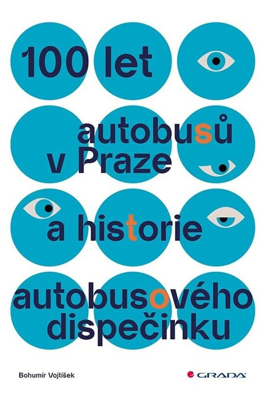 Obálka knihy 100 let autobusů v Praze a historie autobusového dispečinku