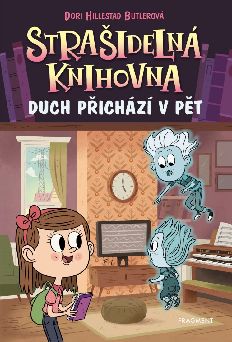 Obálka knihy Strašidelná knihovna - Duch přichází v pět