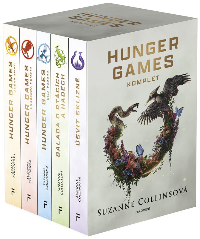 Obálka knihy HUNGER GAMES – komplet, 1.-5.díl - box
